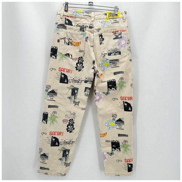 UO M/SF/T Mad Minds Heavenly People Painter Jeans Size‎ 28 Ivory Relaxed Skater - Picture 7 of 12